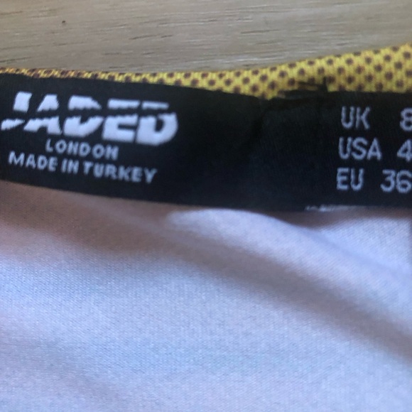 Jaded London cut out Colorful Eye Print Long Sleeve Cropa perfect festival shirt - Picture 2 of 3